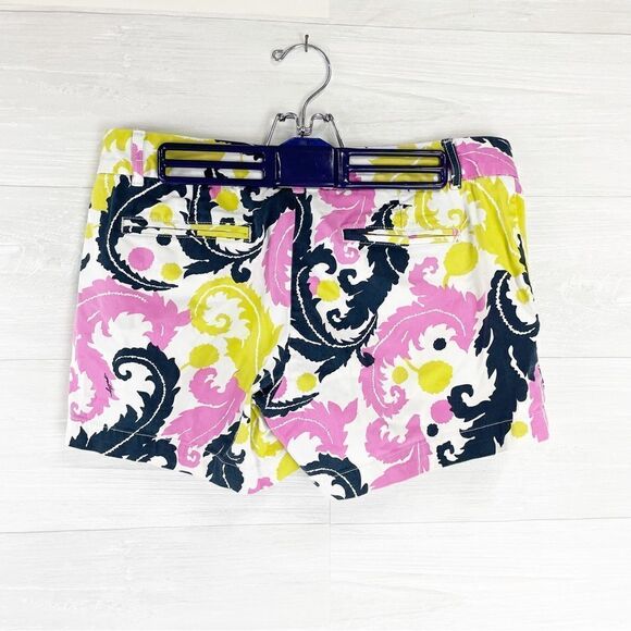 Banana Republic Milly Collection Neon Hibiscus Feather Shorts - Picture 5 of 8